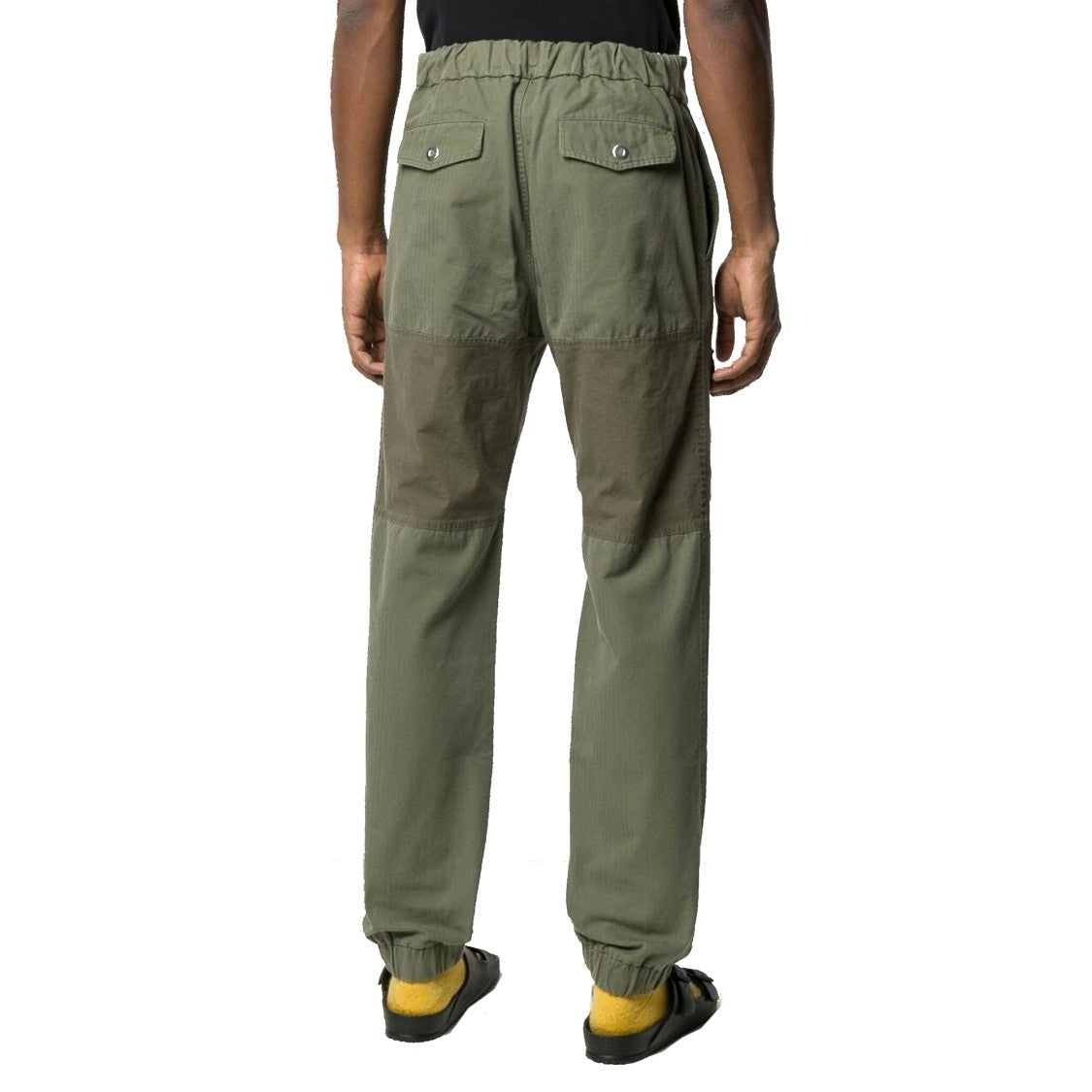 Palm Angels Green Cotton Trousers