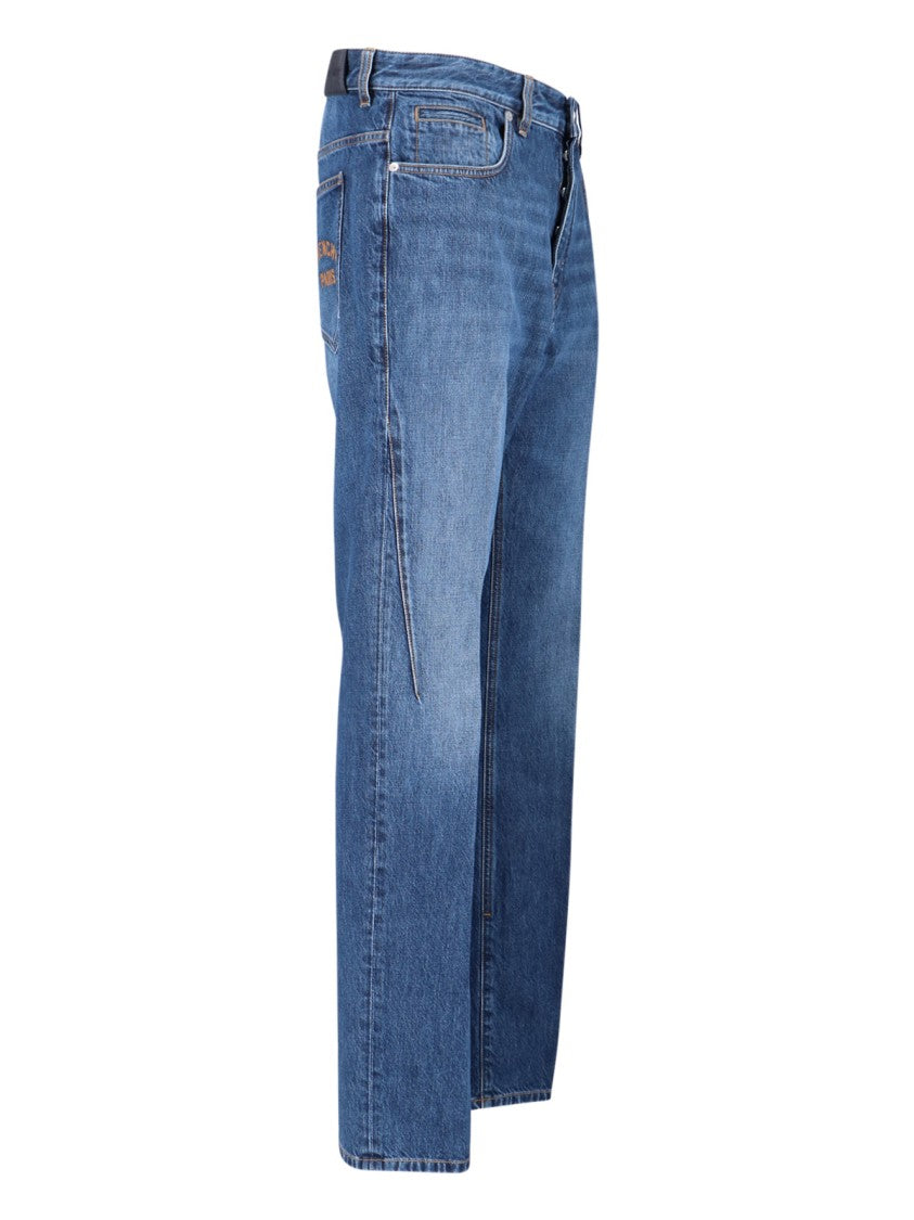 Givenchy Straight Logo Jeans – Blue