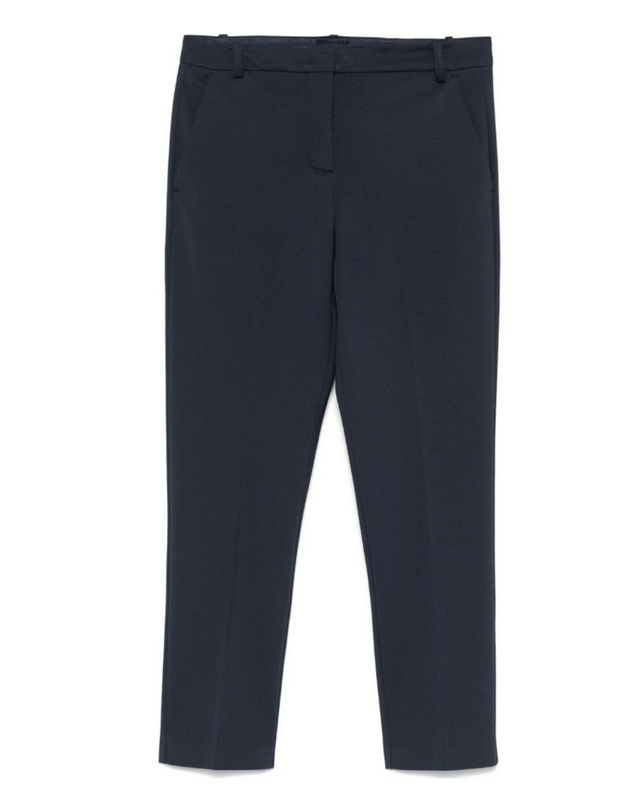 Pinko Tailored Black Trousers With Smooth Texture