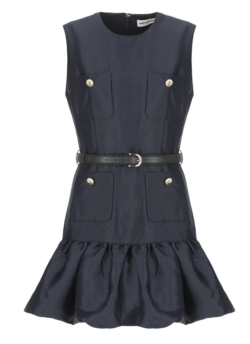 Self-Portrait Taffeta Mini Dress