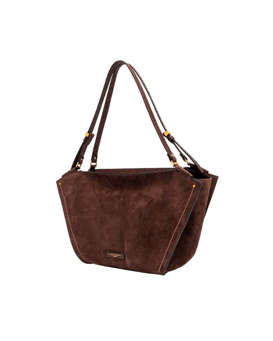 Gianni Chiarini Moka Bloom Suede Tulip Bag