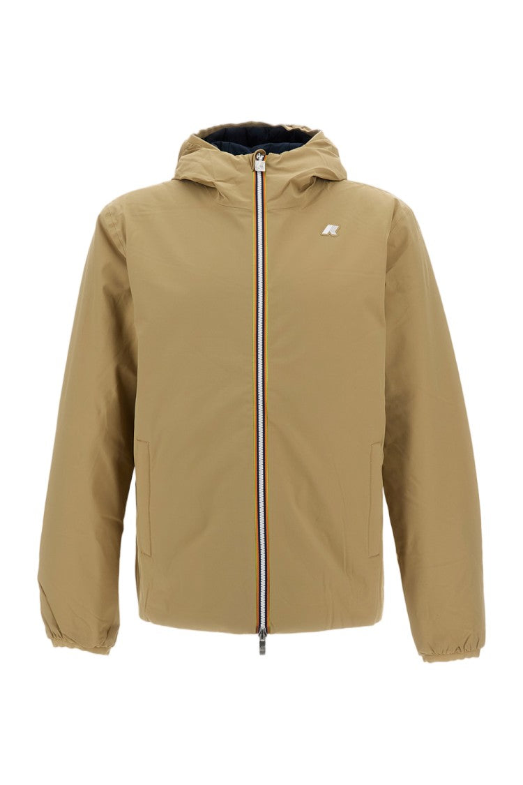 K-Way Beige / Blue Jack St Warm Reversible Technical Jacket