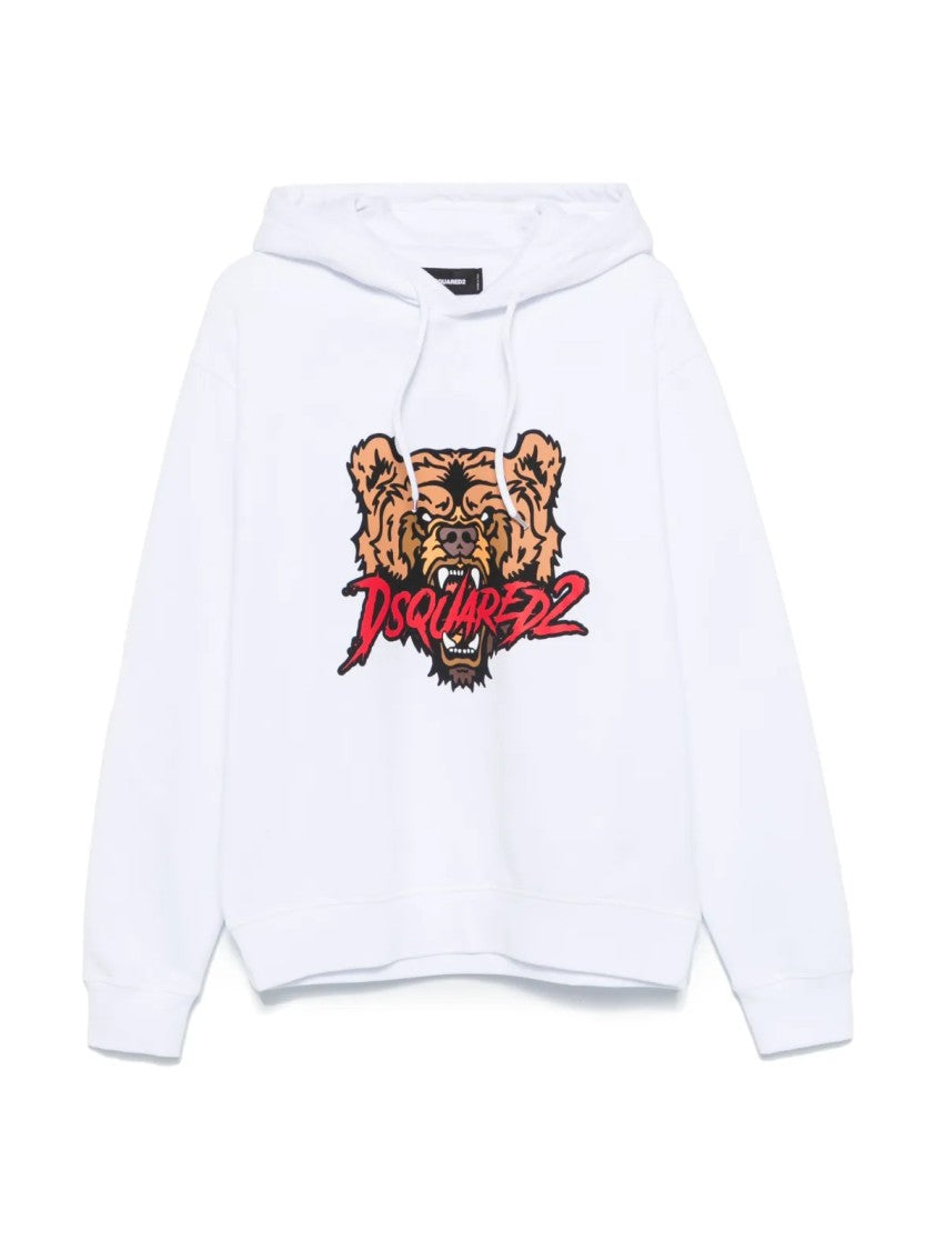Dsquared2 Angry Bear Logo Cool Fit Hoodie