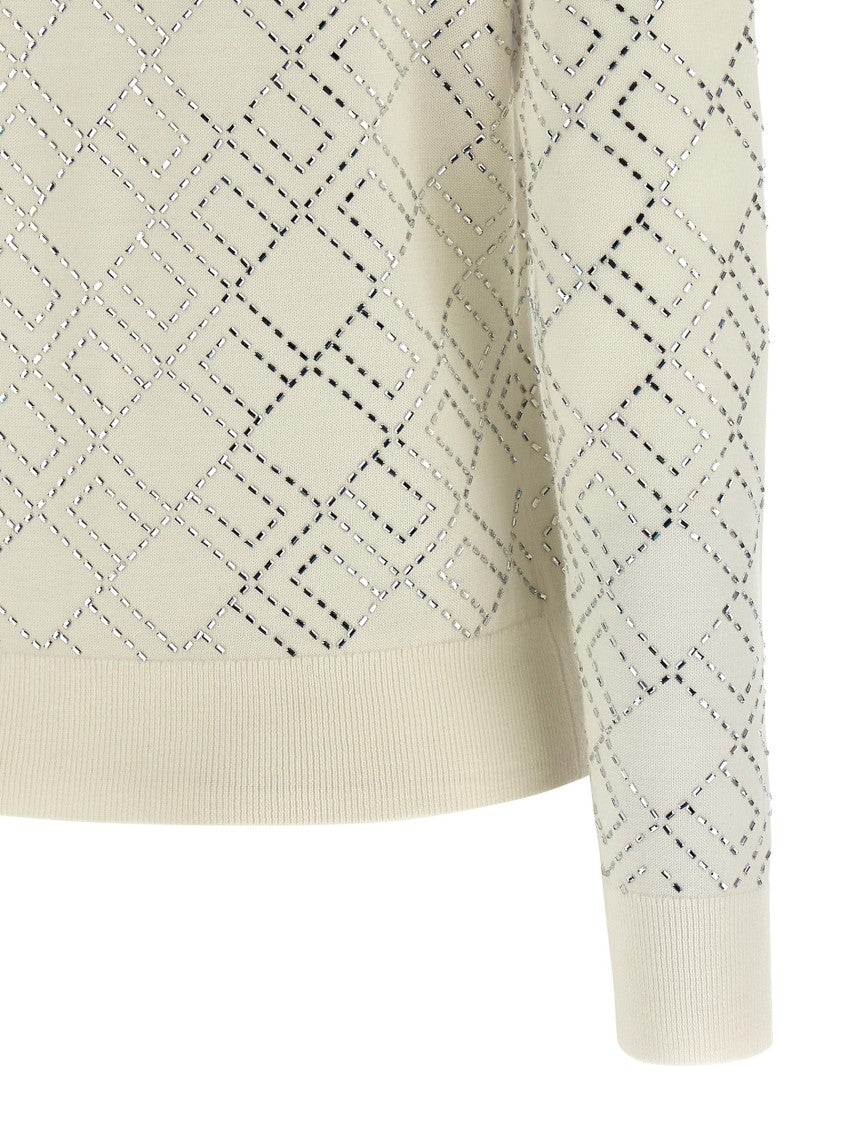 Elisabetta Franchi Crystal Cardigan