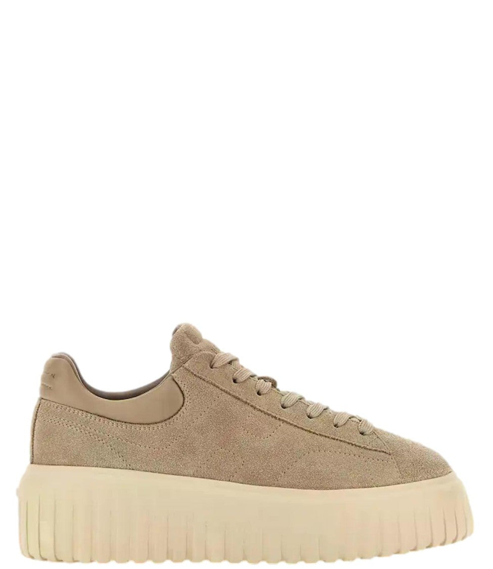Hogan Low-Top Suede Chunky Platform Sneakers