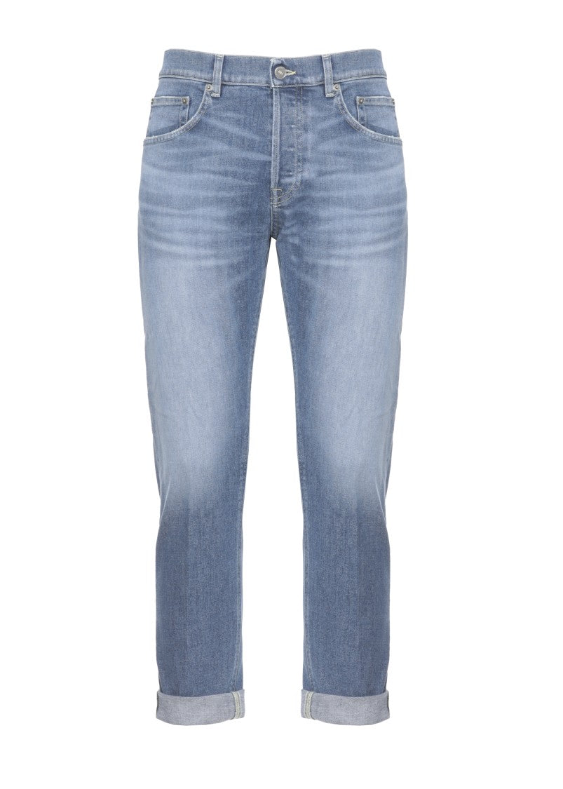 Dondup Blue Icon Cotton Jeans