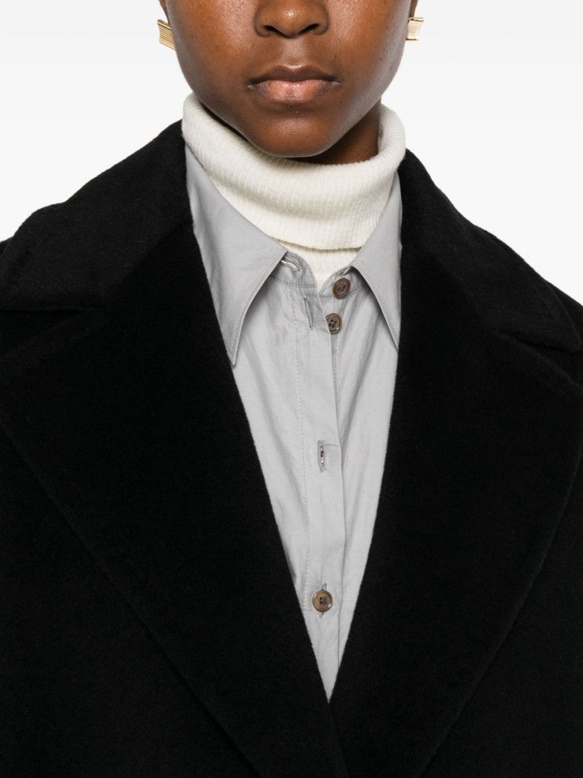 Max Mara Tailored Black Coat With Structured Fit
