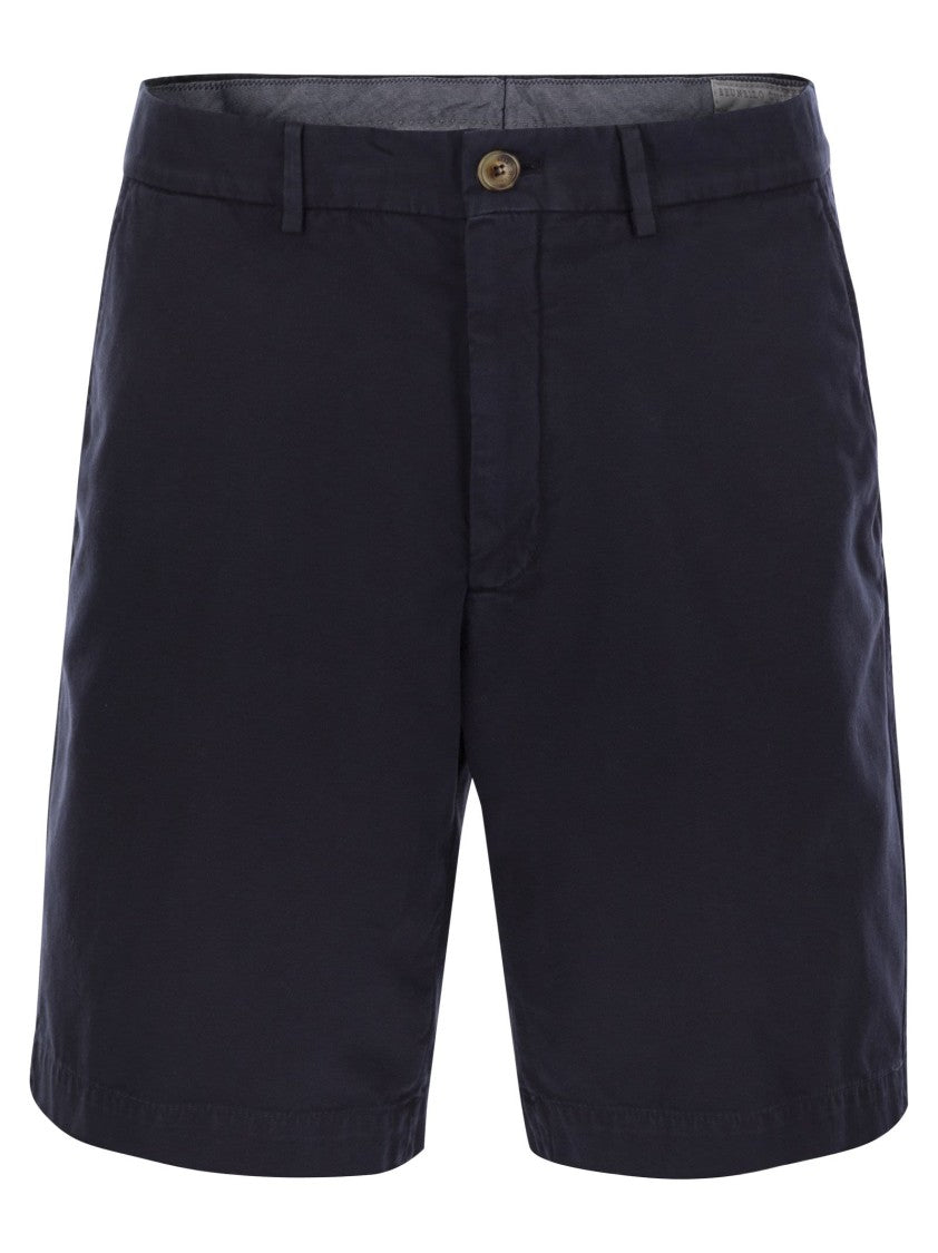 Brunello Cucinelli Cotton Gabardine Bermuda Shorts