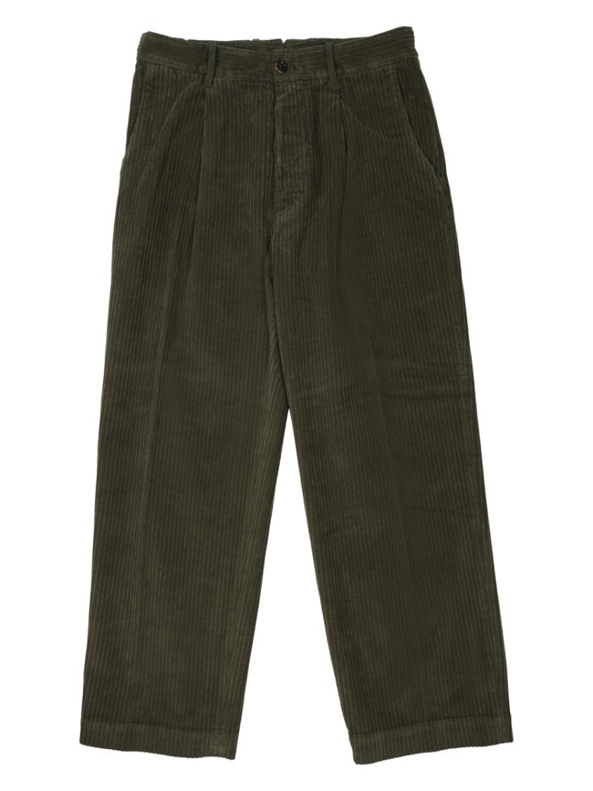 Nine In The Morning Ribbed Cotton Wide-Leg Pants