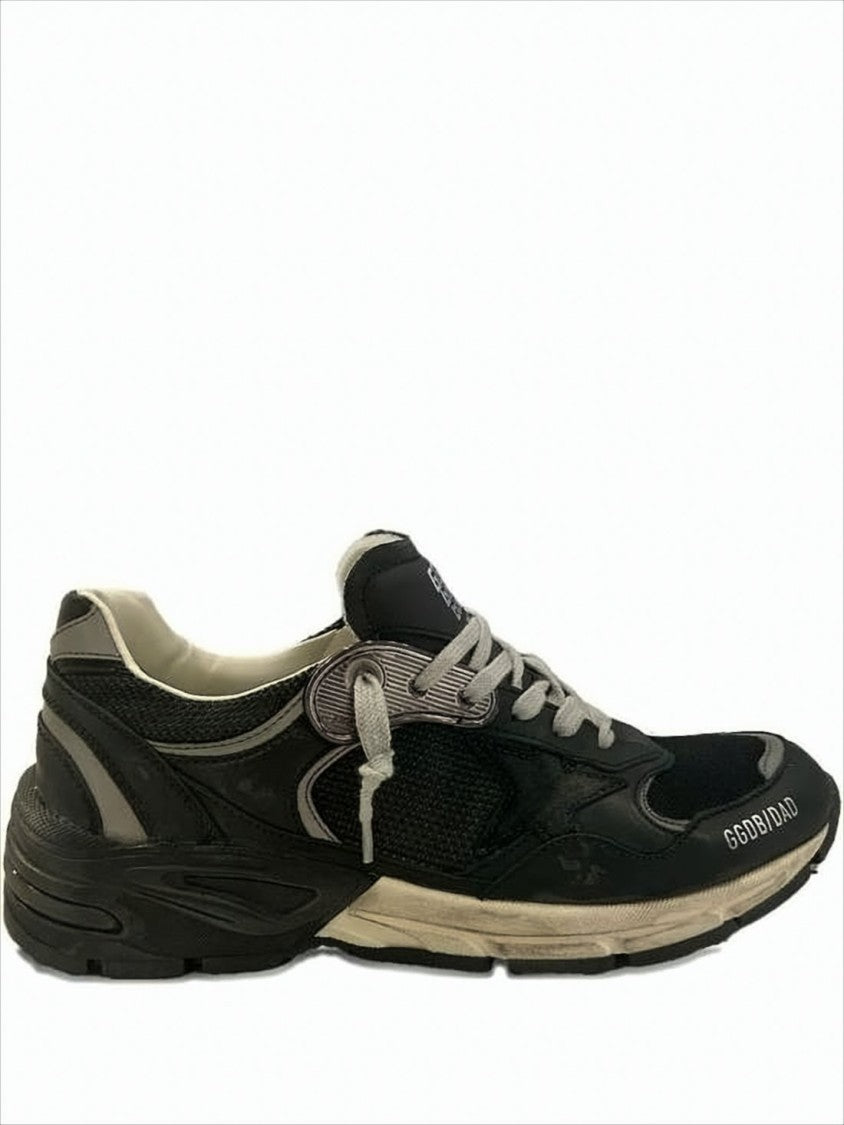 Golden Goose Layered Suede And Mesh Sneakers