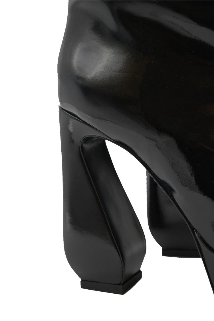 Si Rossi Black Calf Leather Boots