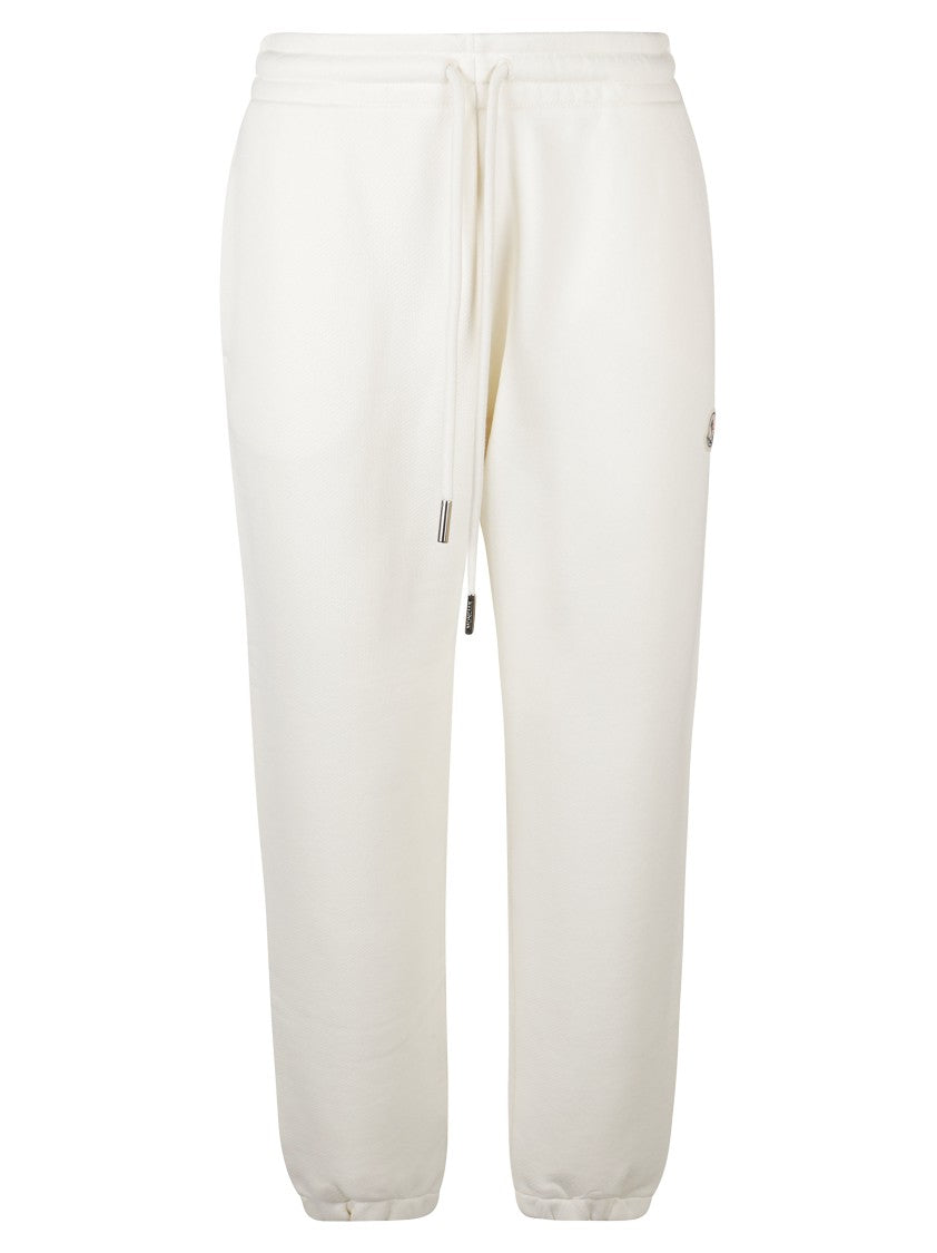 Moncler Relaxed Fit White Trousers