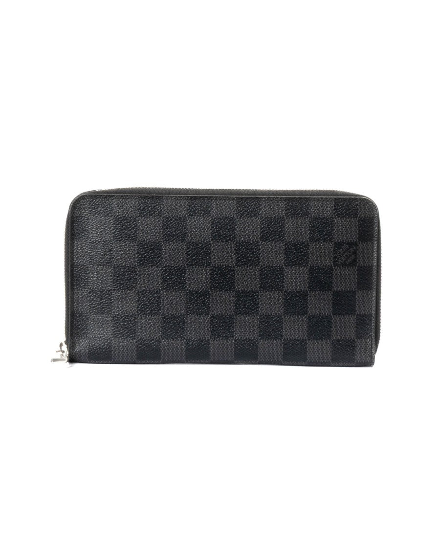 Louis Vuitton Zippy Organizer Damier Graphite Canvas Wallet