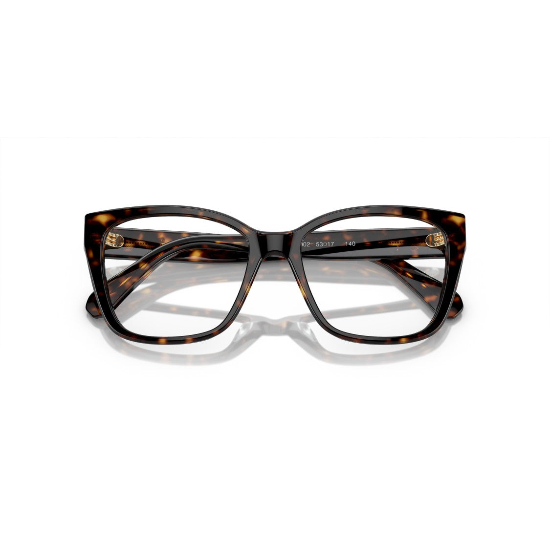 Swarovski 0Sk2008 Oversized Square Frame Eyeglasses With Tortoiseshell Pattern
