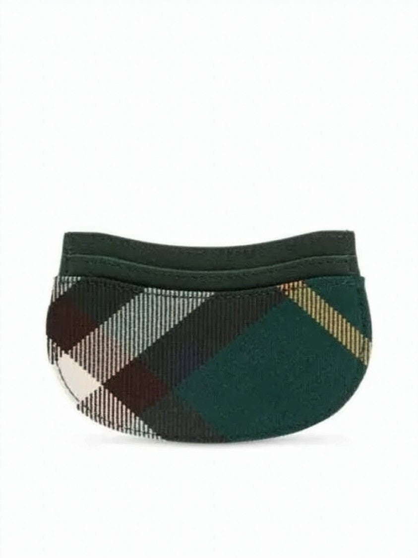 Burberry Curved Silhouette Card Case With Classic Check Pattern