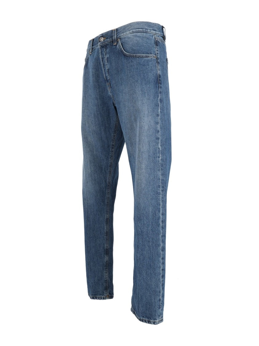 Dondup Straight-Leg Jeans With Mid-Rise Waist And Five-Pocket Design