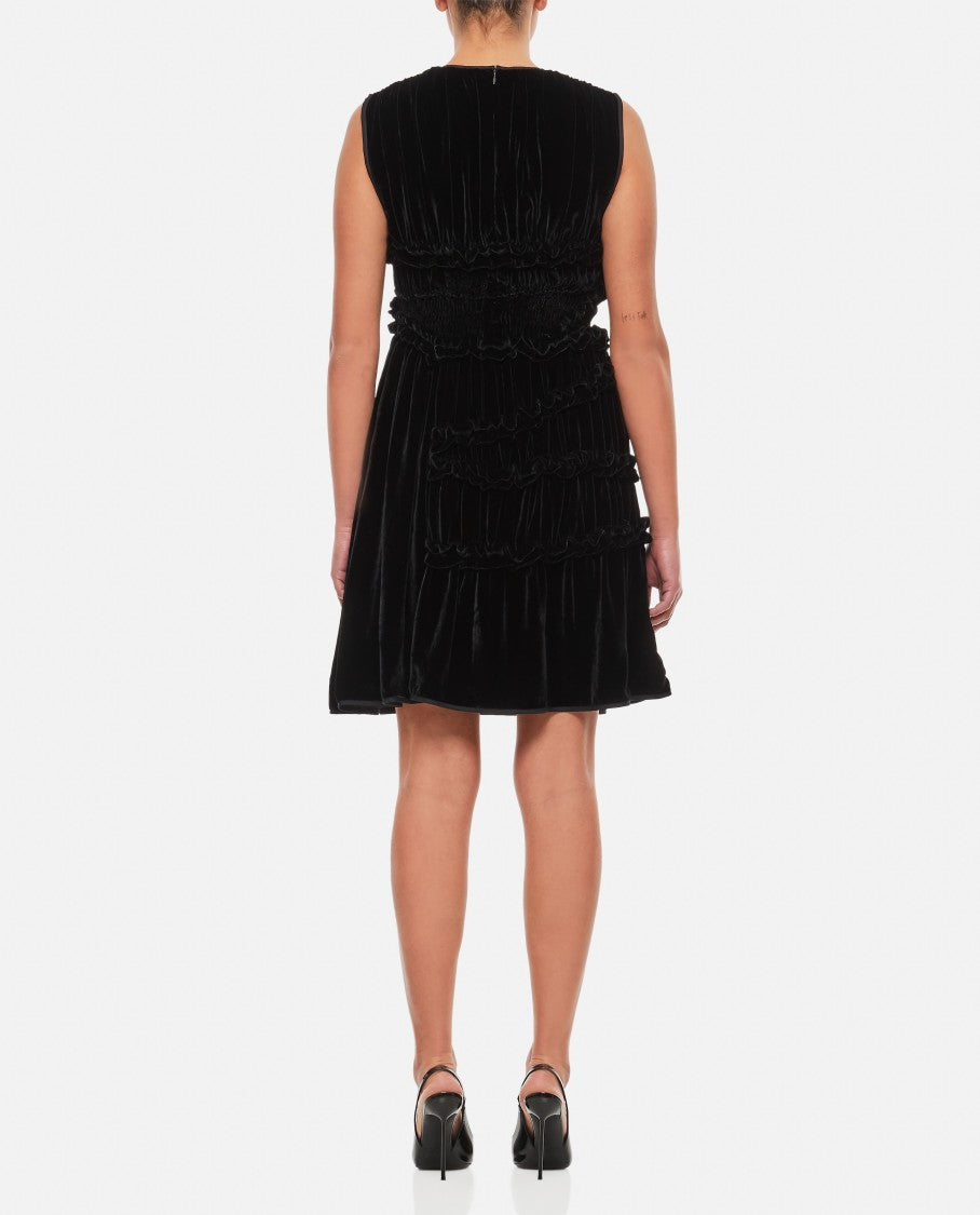 Cecilie Bahnsen Uki Sleeveless Velvet Dress