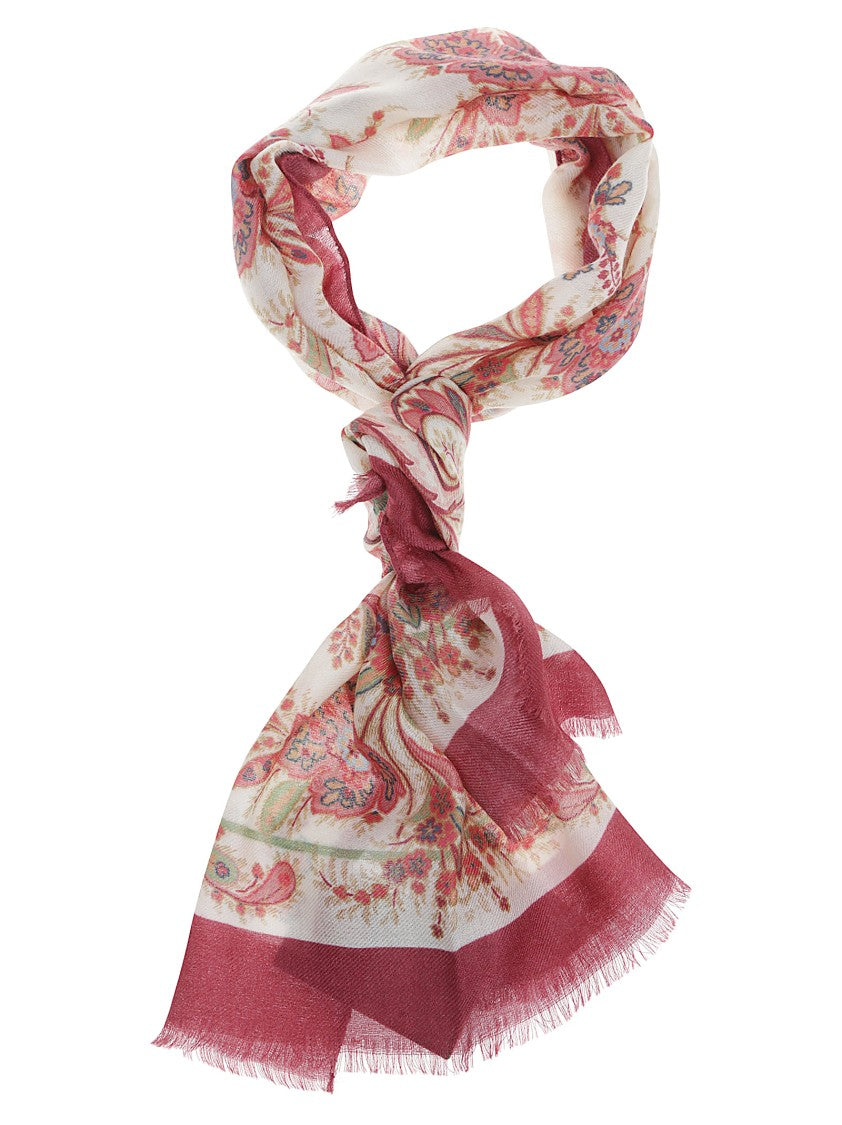 Etro Tosca Printed Wool-Blend Scarf
