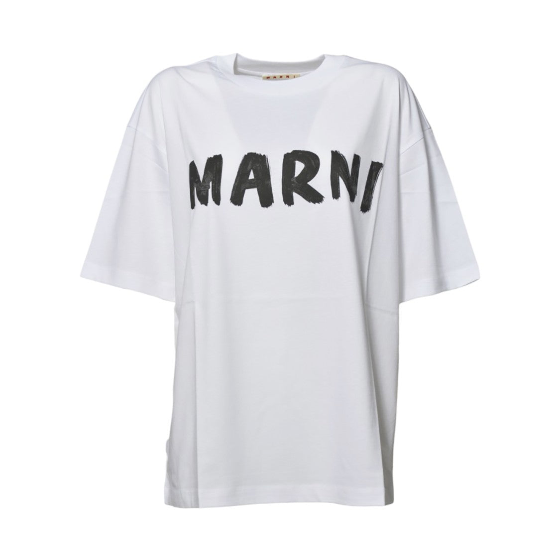 Marni White Organic Cotton T-Shirt With Logo