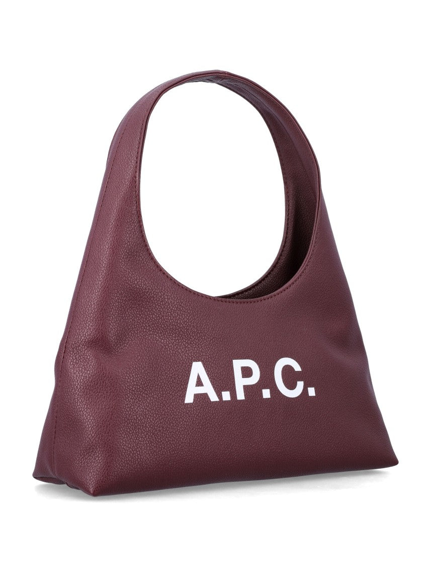 A.P.C. Burgundy Baby Ninon Shoulder Bag