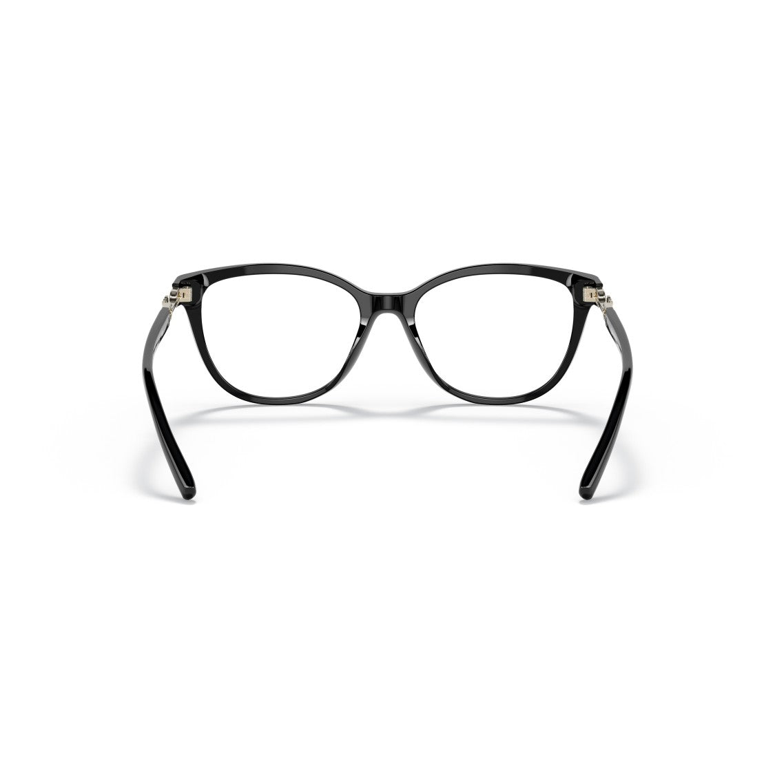 Emporio Armani 0Ea3190 Glossy Black Cat-Eye Sunglasses With Chain-Link Accents