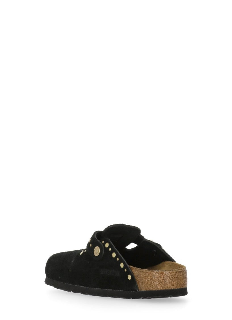 Birkenstock Black Boston River Buckle Loafers