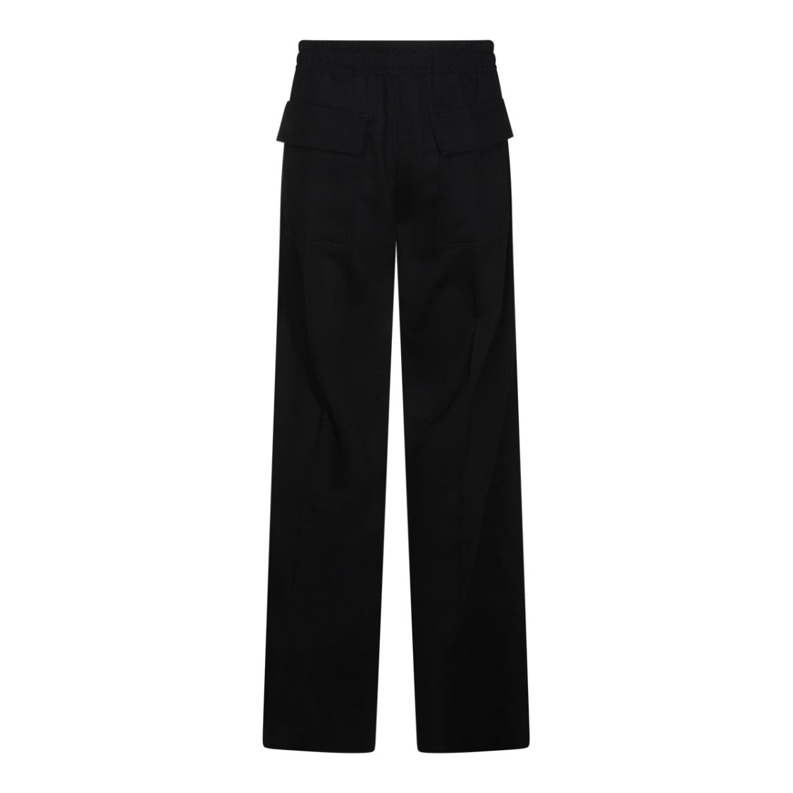 Rick Owens Straight-Leg Black Wool Trousers
