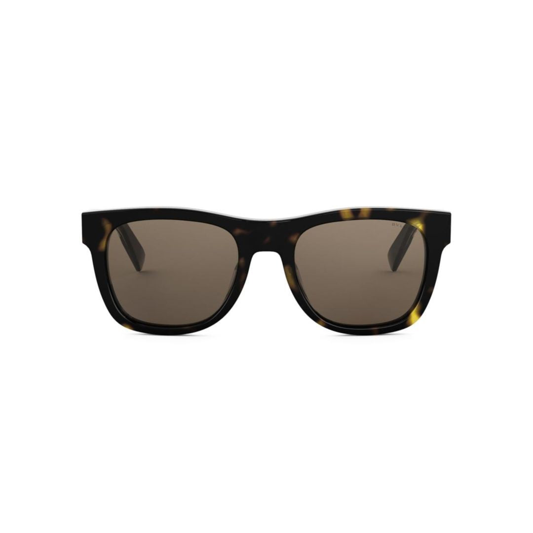Bulgari Bv40063i Bold Tortoiseshell Rectangle Sunglasses