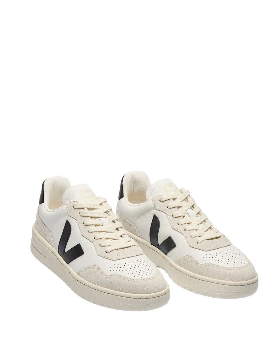 Veja White And Black V-90 O.T. Sneakers