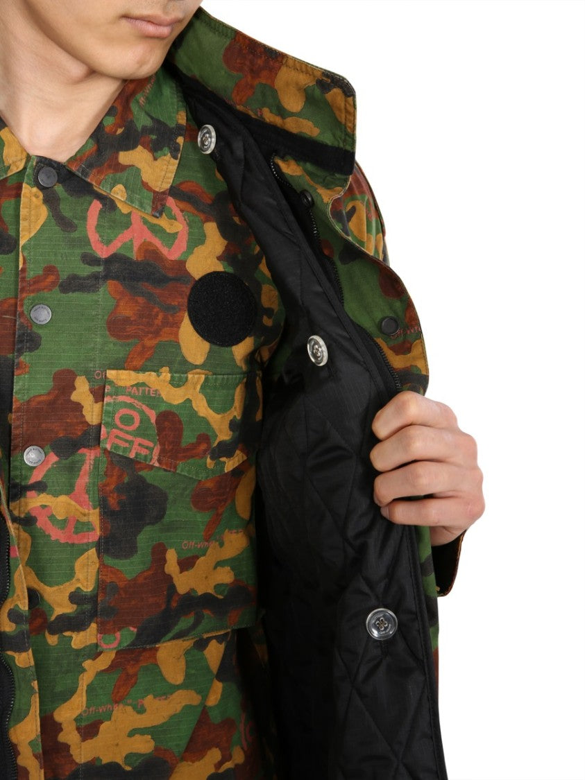 Off-White Bold Camouflage Padded Jacket
