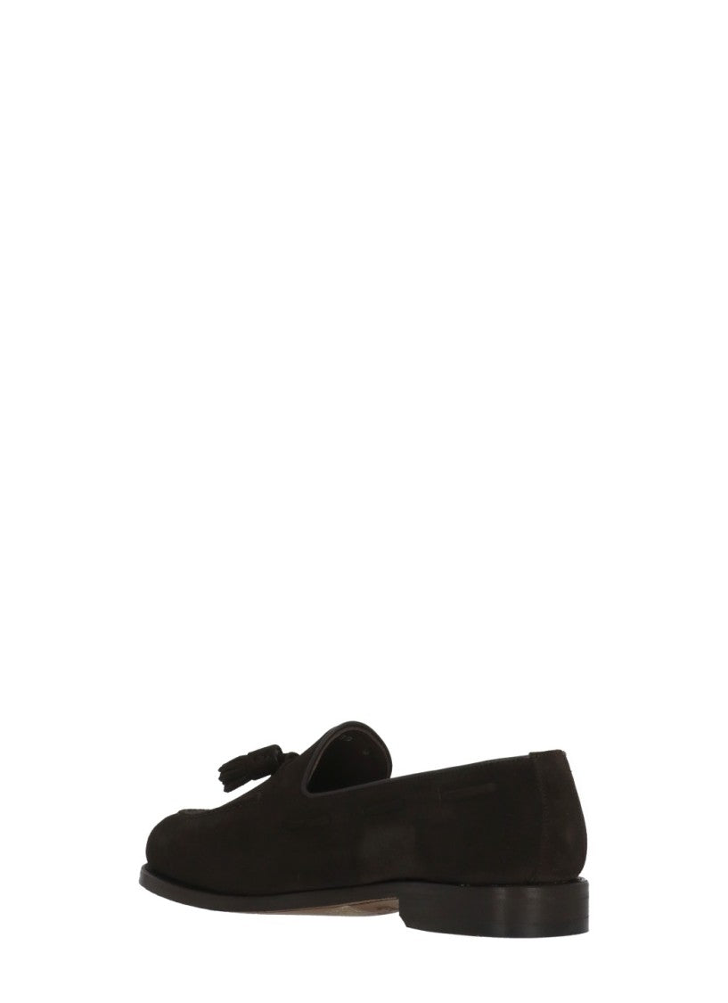 Berwick 1707 Brown Tassels Suede Loafers