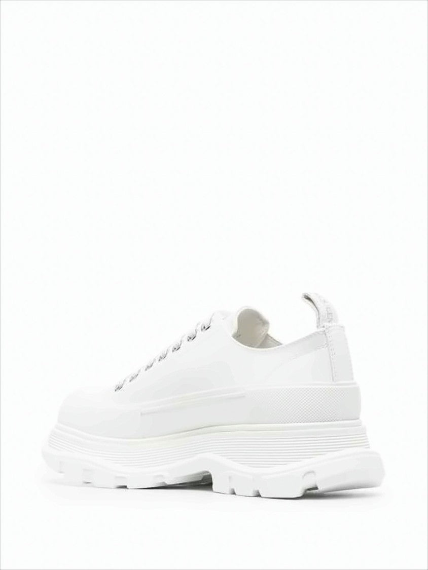 Alexander Mcqueen Low-Top Sneakers With Bold Leopard Print Accents