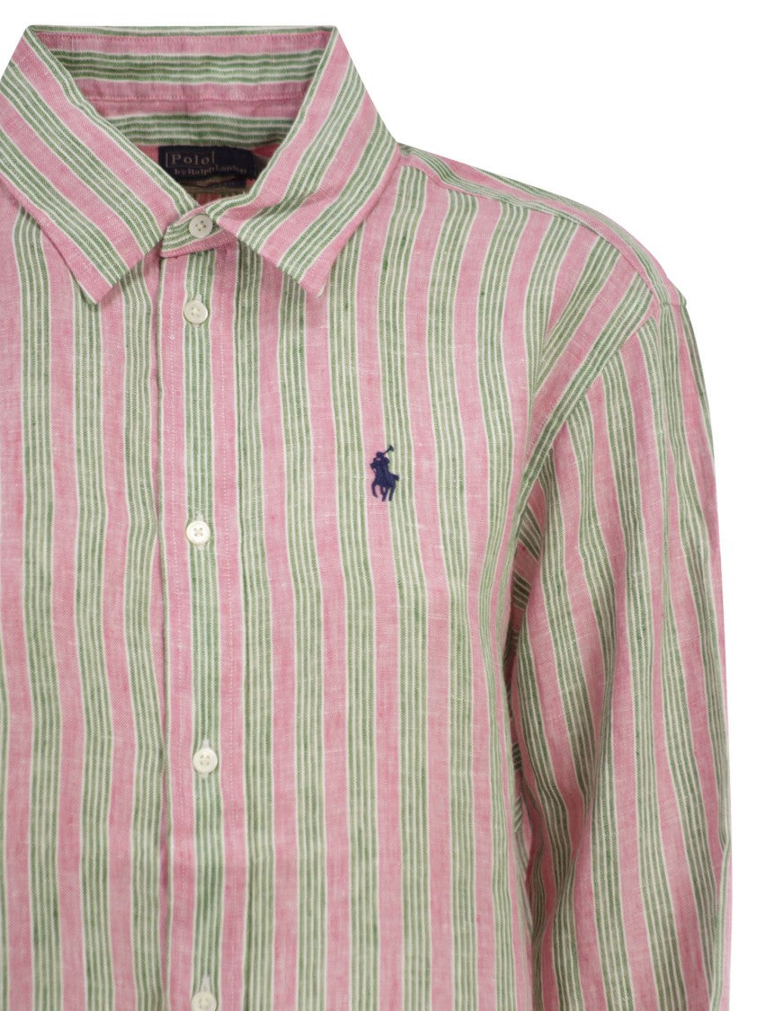 Polo Ralph Lauren Short, Loose-Fitting Linen Shirt