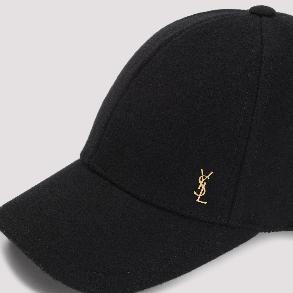 Saint Laurent Black Wool Hat
