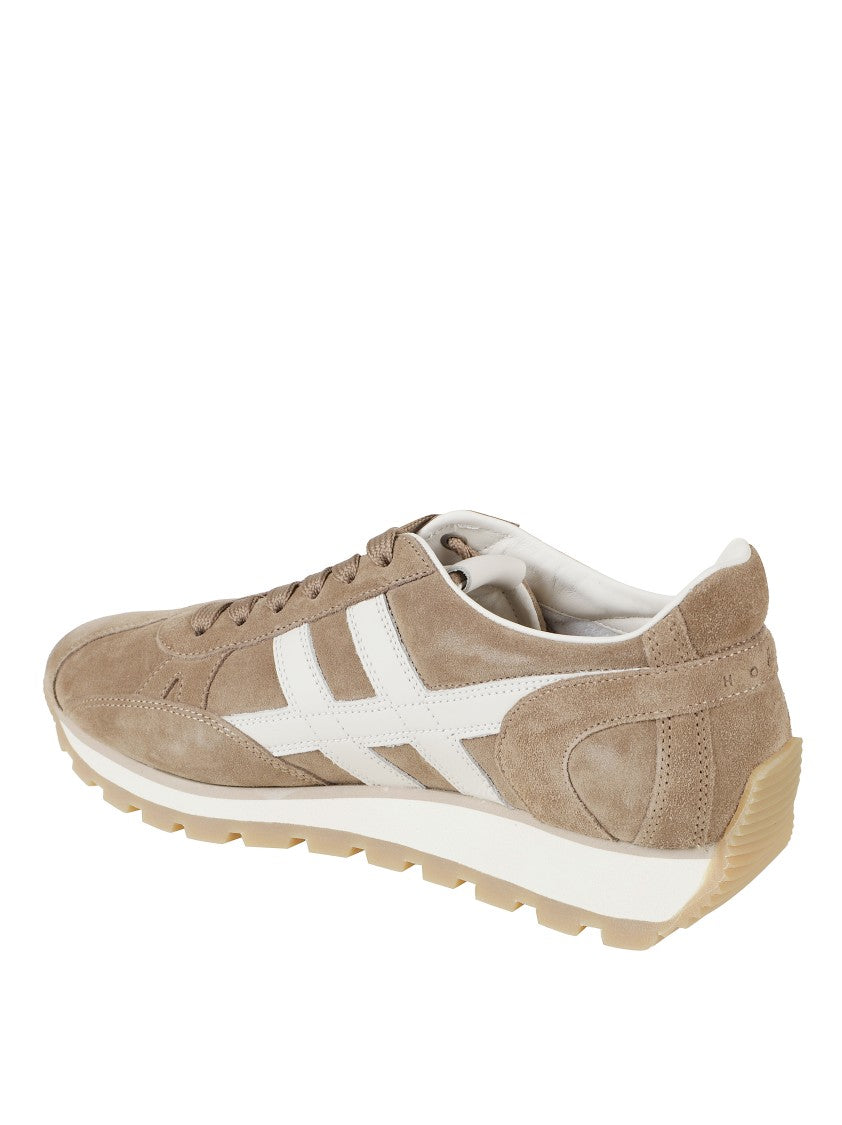 Hogan Soft Suede Sneakers With Contrasting Accents