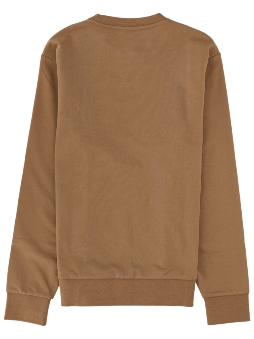 Boss Textured Logo Cotton Sweatshirt