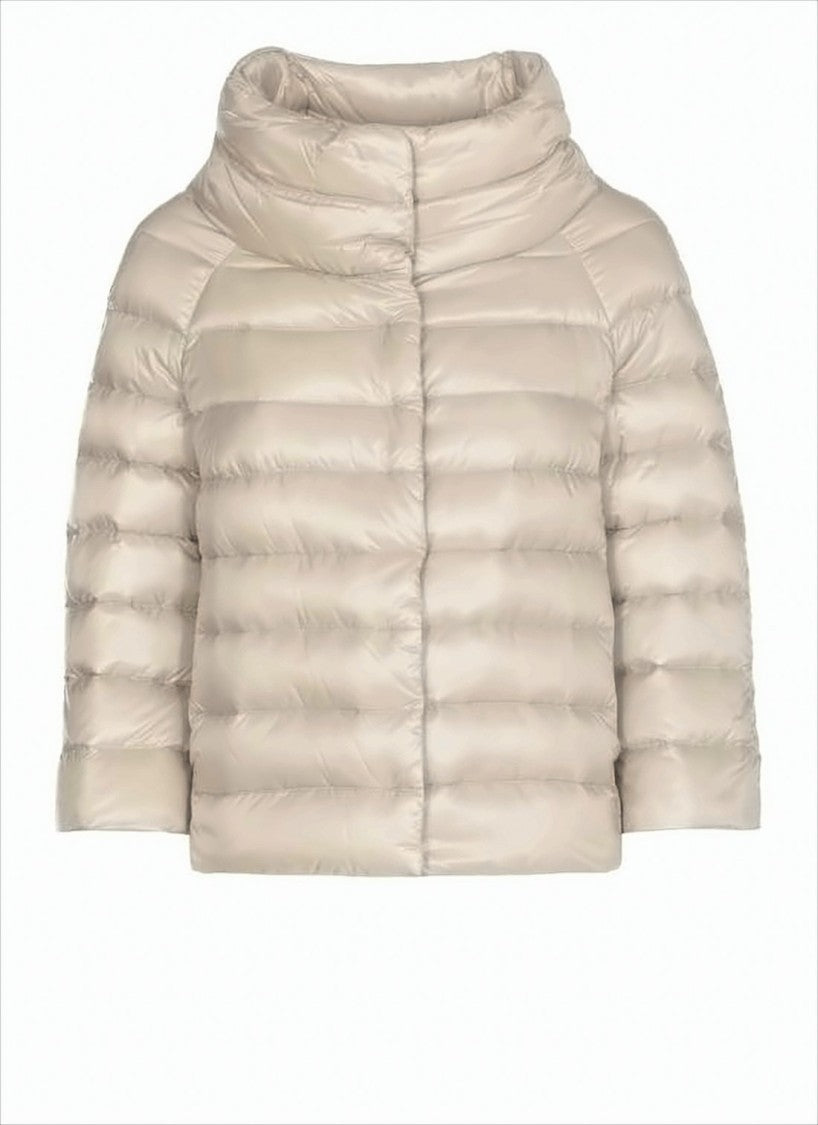 Herno Cropped Padded Jacket With High Collar