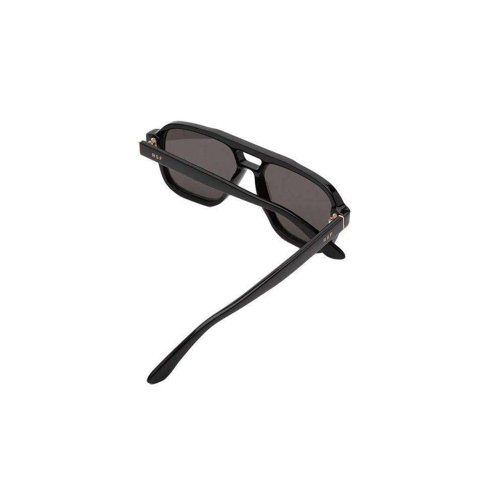 Retrosuperfuture Maneval Black Pilot-Style Sunglasses