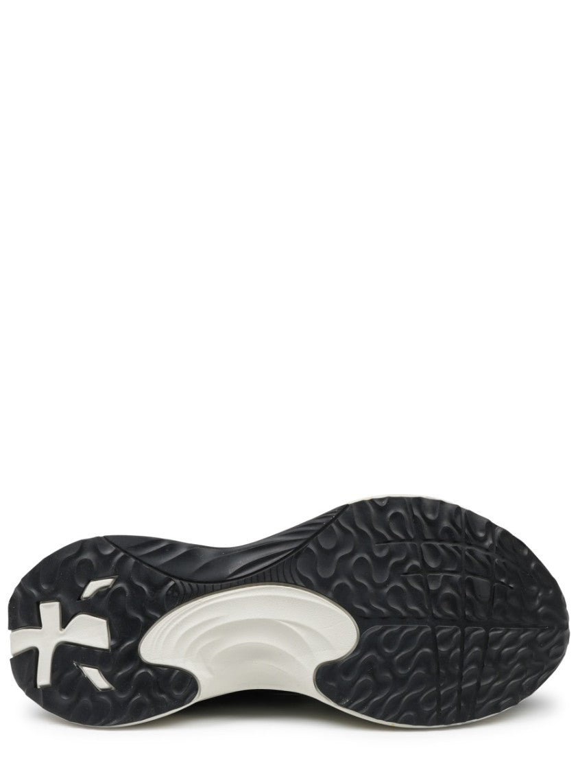 Premiata Cushioned Black Sneakers With Textured Outsole And Contrasting Logo