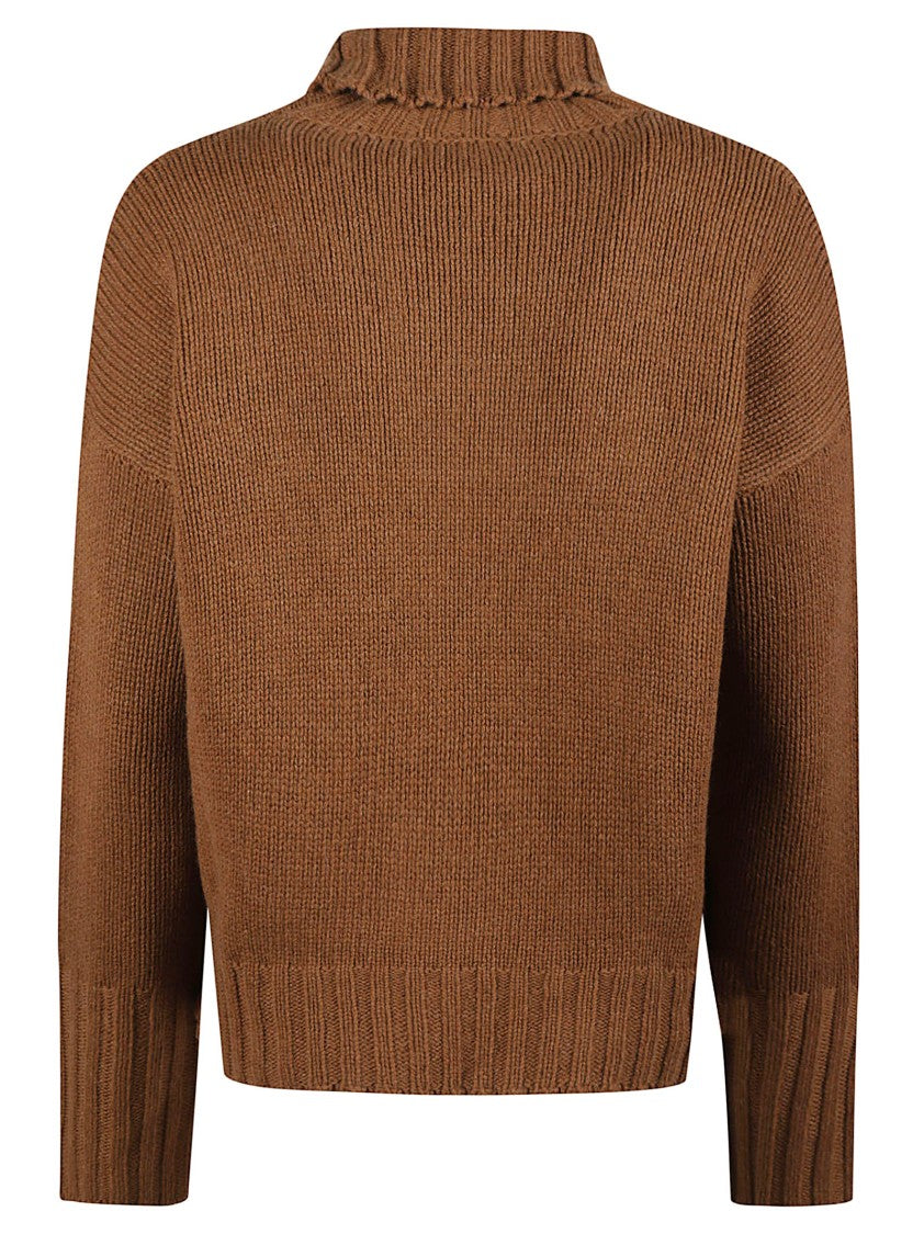 Aragona Ribbed Knit Cashmere Turtleneck Sweater