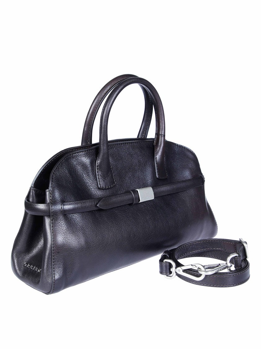 Orciani Elongated Smooth Leather Handbag