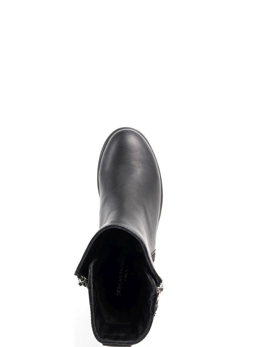 Sergio Moretti Ankle Boots With Chunky Rubber Sole