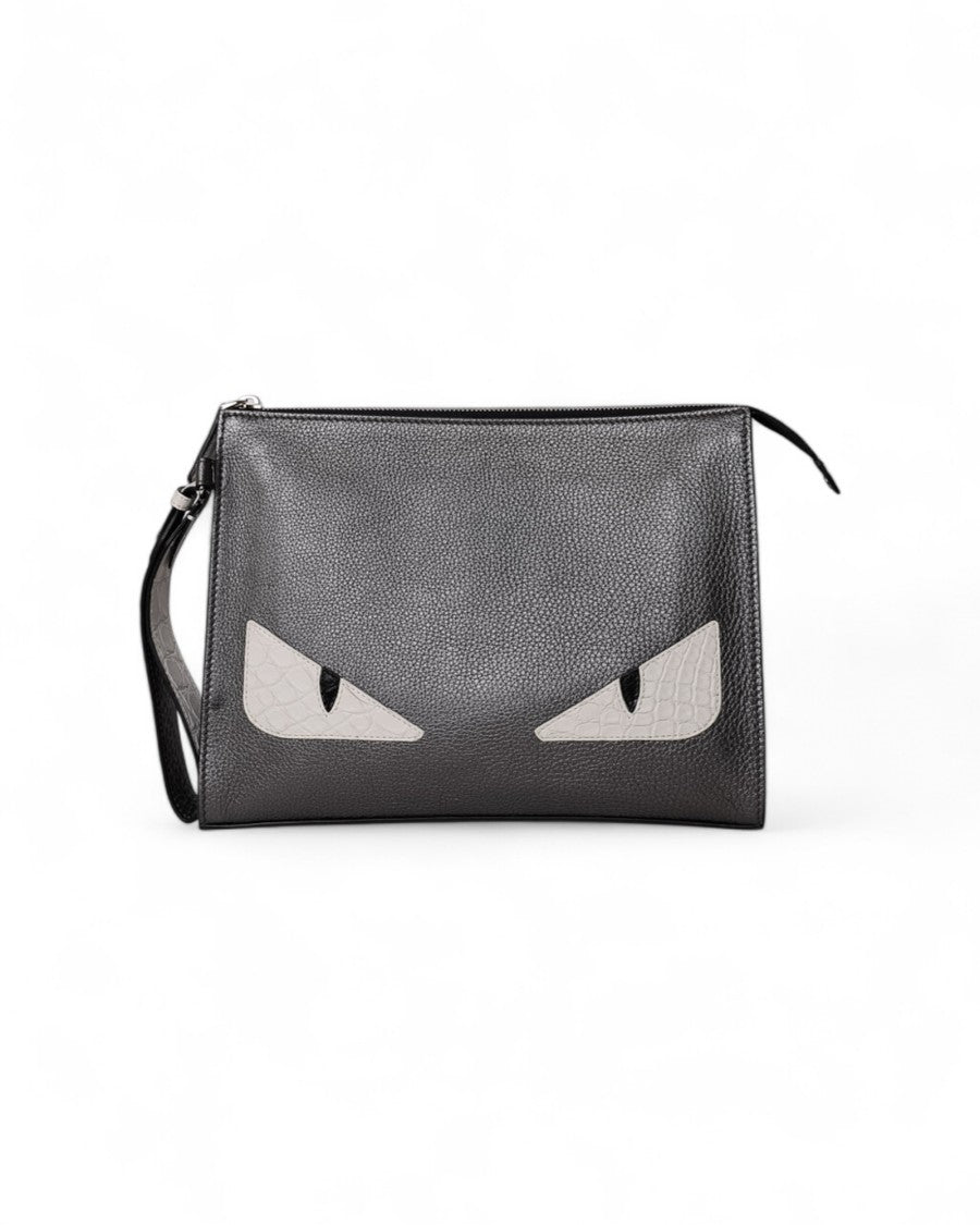 Fendi Clutch Monster Gray