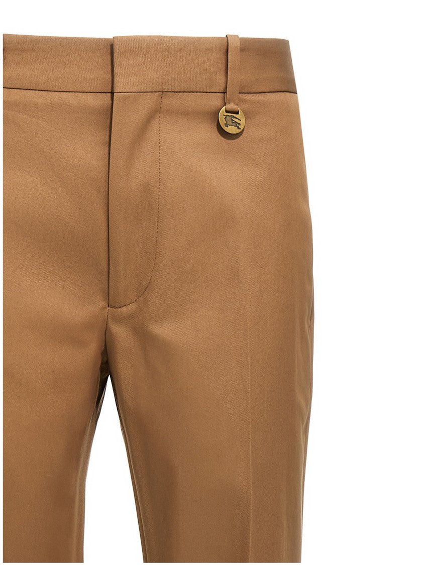 Burberry Straight Leg Trousers With Front Pleat