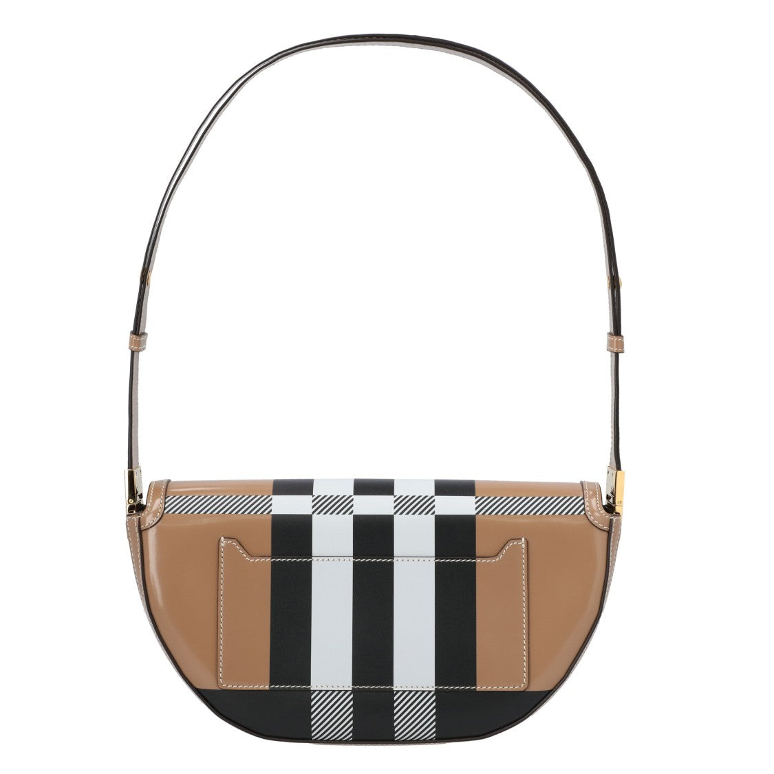 Burberry Small Check Brown Shoulder Bag