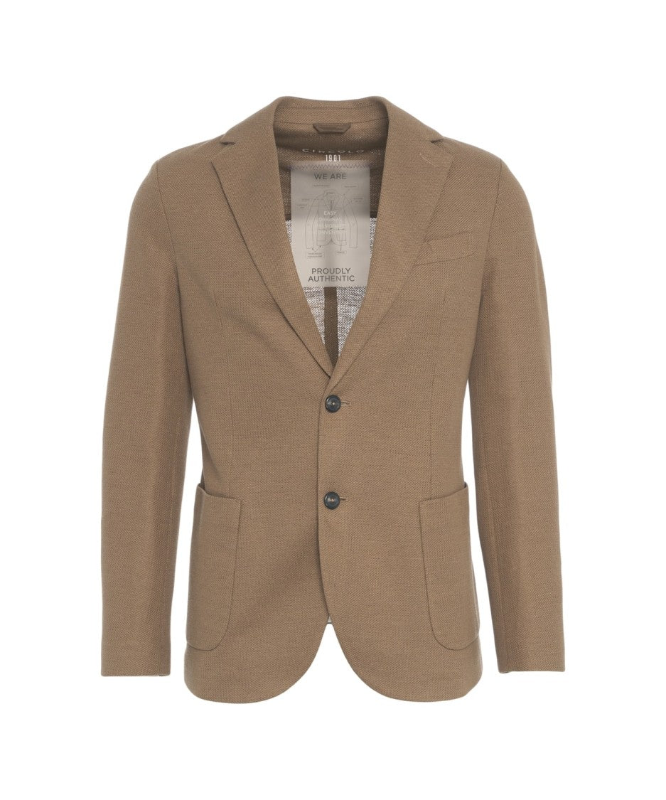 Circolo 1901 Brown 'Easy Jacket' Blazer