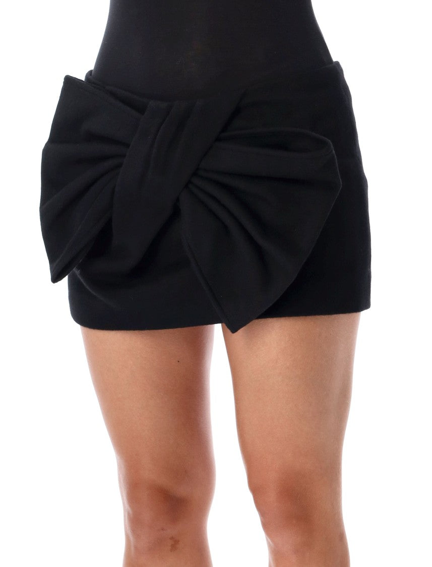 7 For All Mankind Bow Mini Skirt Bow Detail