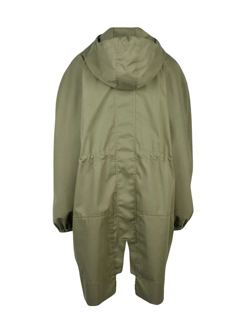 Bacon Military Green Polyester-Blend Trevor Gab Waterproof Jacket