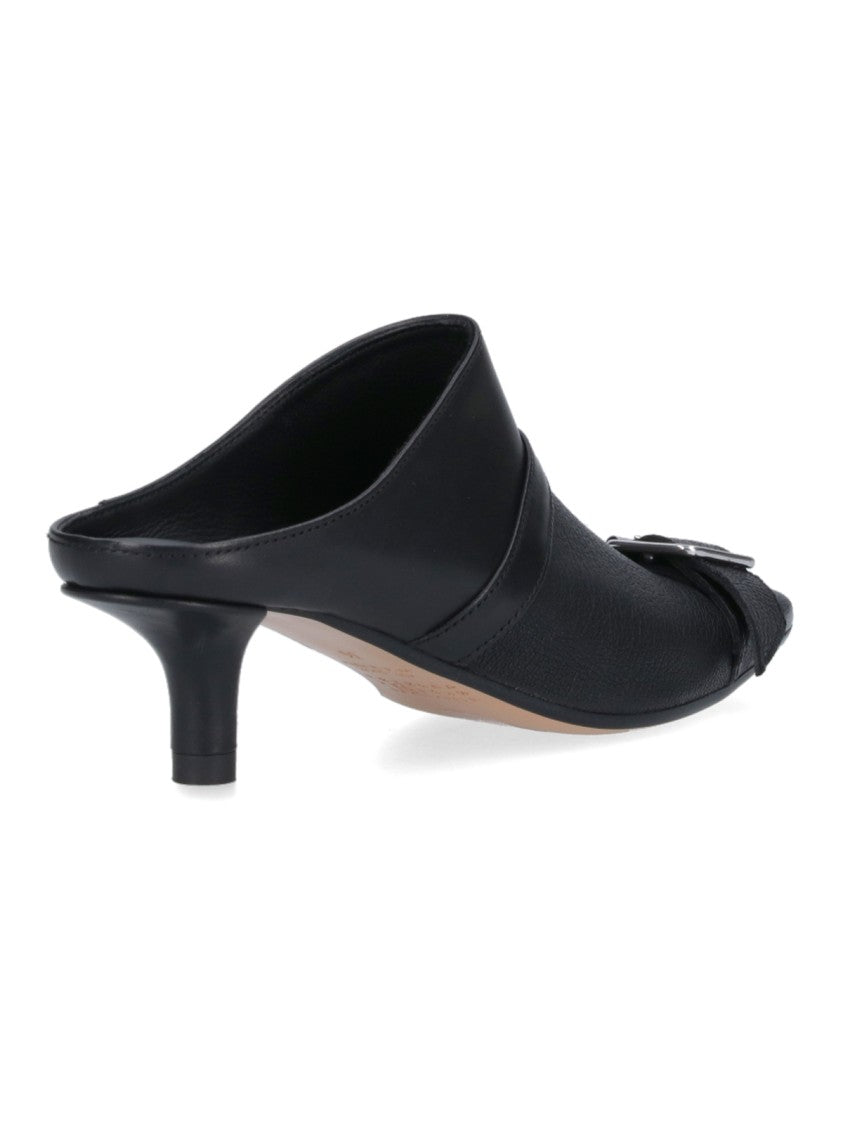 Mm6 By Maison Margiela Buckle Mules – Black