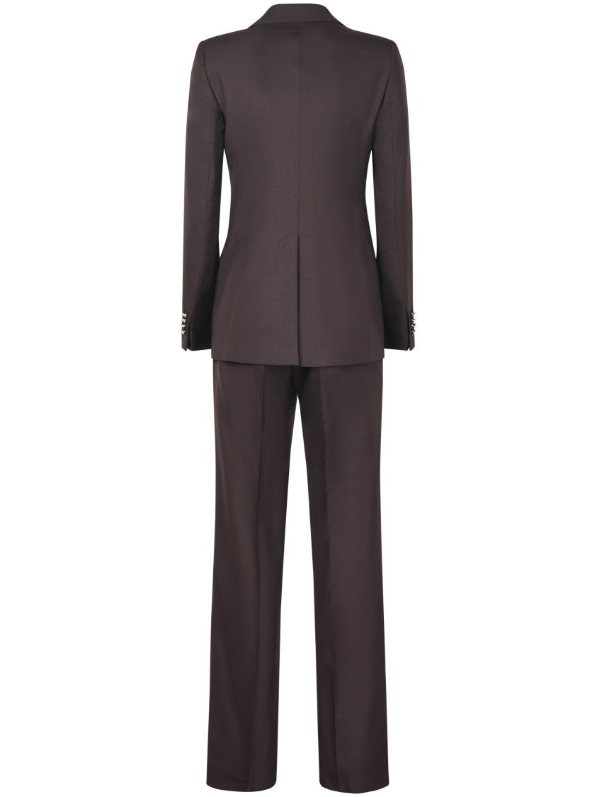 Tagliatore Tailored Brown Jacket With Structured Design
